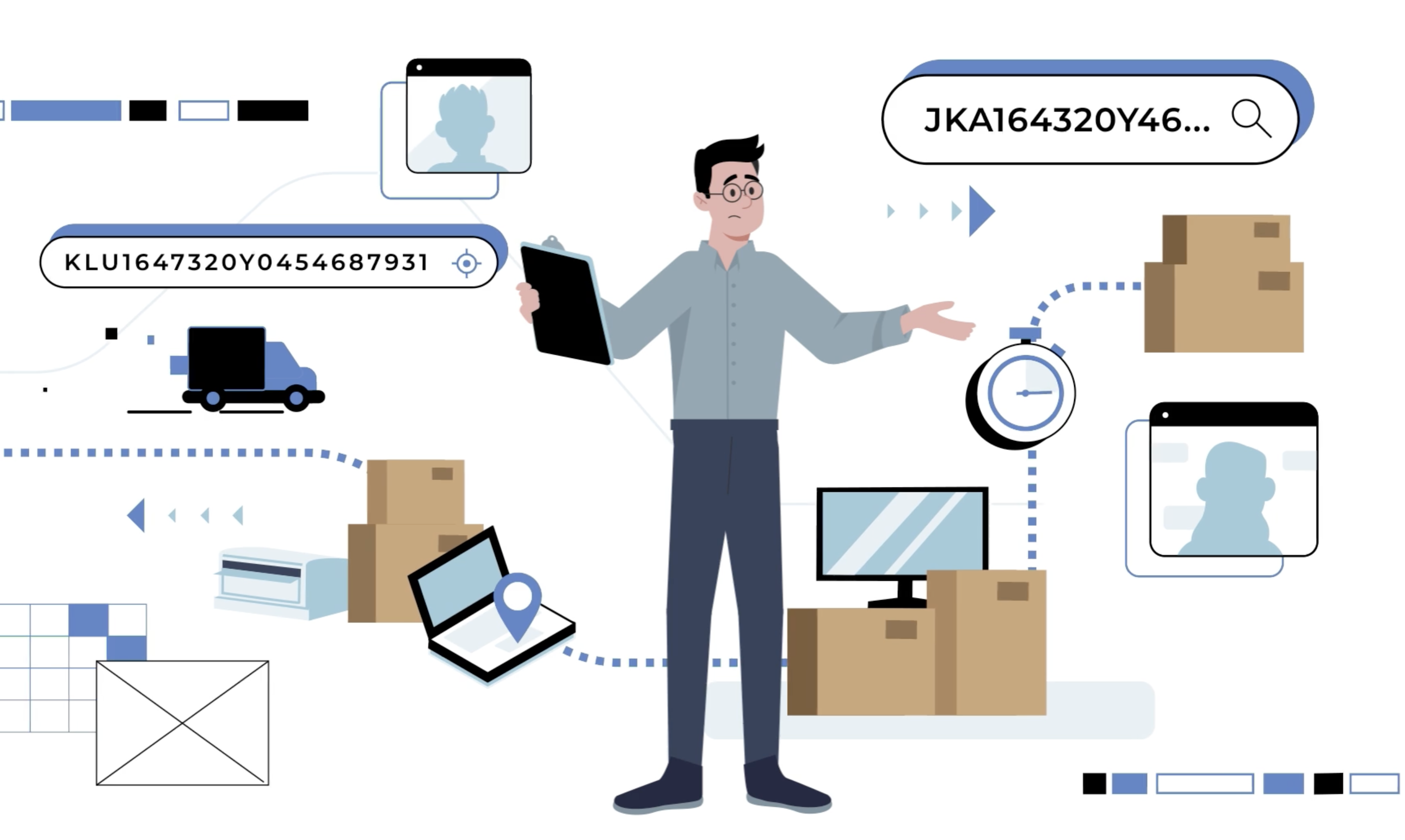 Remote Offboarding - illustrated image of employee signing off